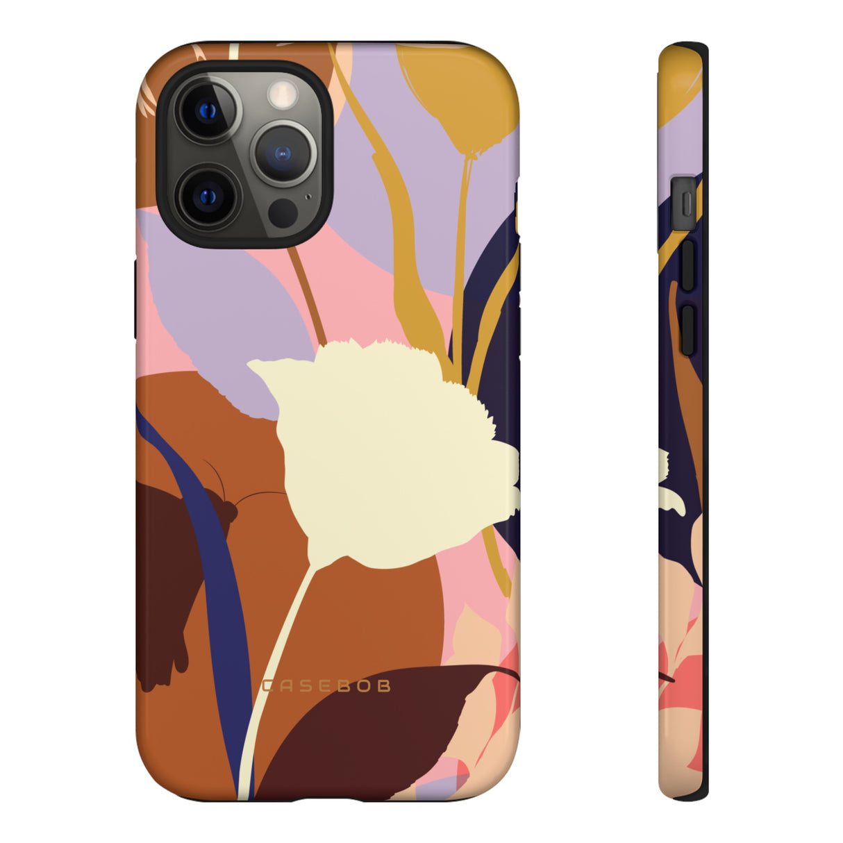 Summer Flower Silhouette iPhone case (Protective) - Protective Phone Case