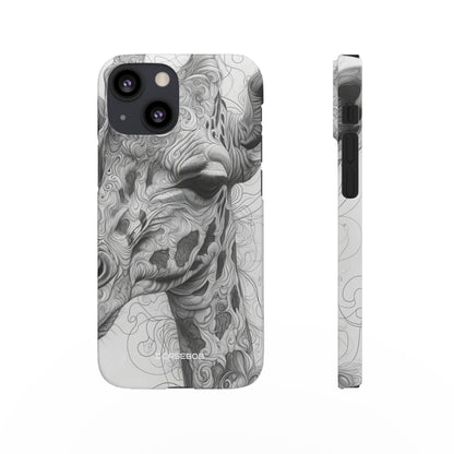 Monochrome Giraffe | Slim Phone Case for iPhone