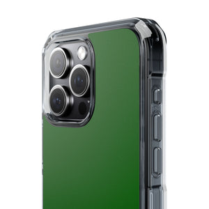 Dark Green | Phone Case for iPhone (Clear Impact Case - Magnetic)