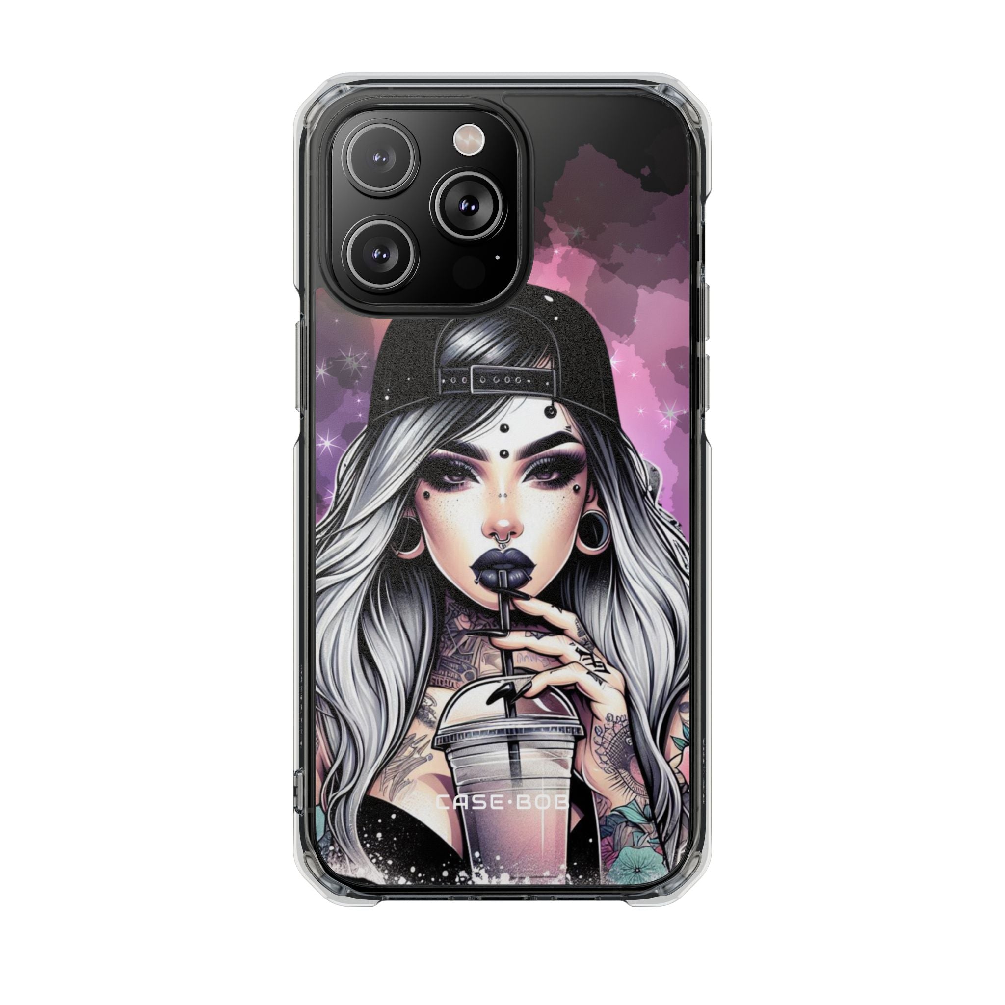 Silver Sip Nebula iPhone 14 Pro Max Case - Impact