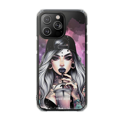 Silver Sip Nebula iPhone 14 Pro Max Case - Impact