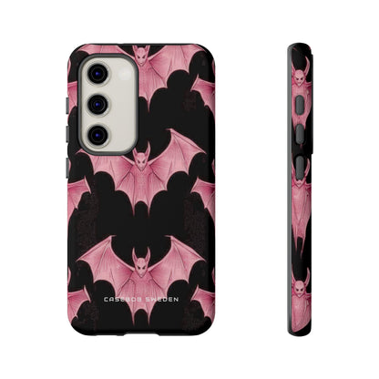 Gothic Pink Bats Aflame Samsung S23 - Tough Phone Case