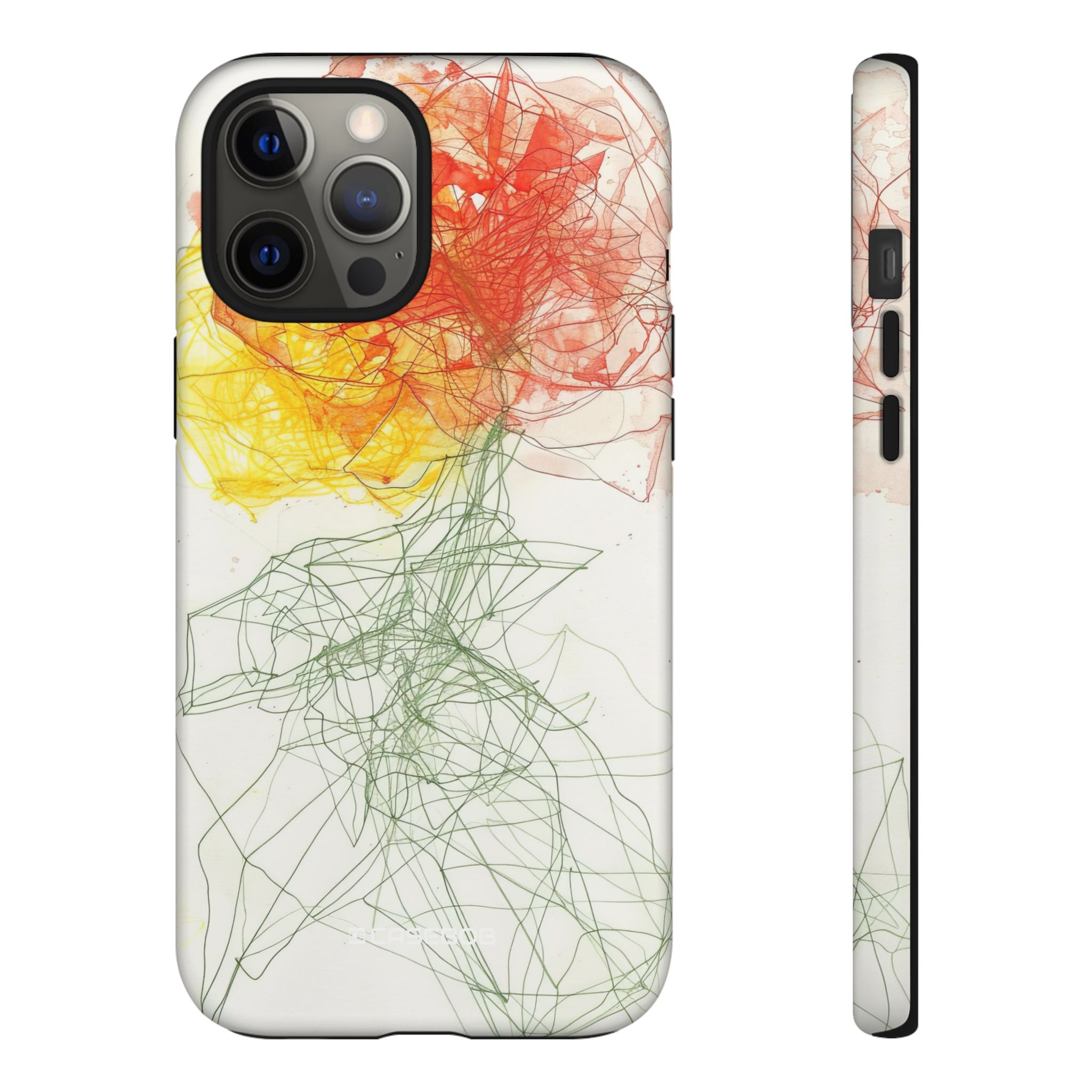 Fiery Blossom | Protective Phone Case for iPhone