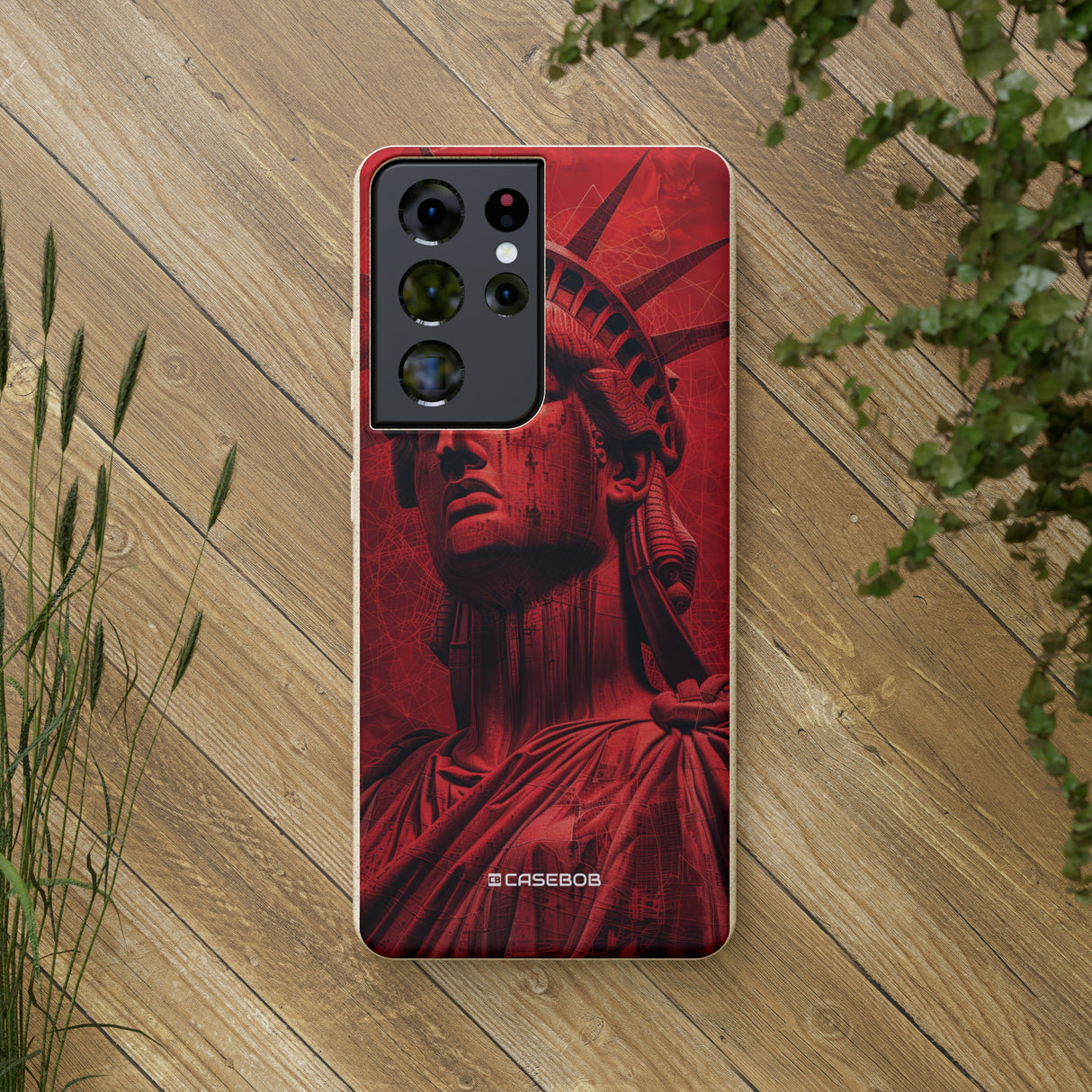 Red Liberty Revolution | Biodegradable Phone Case