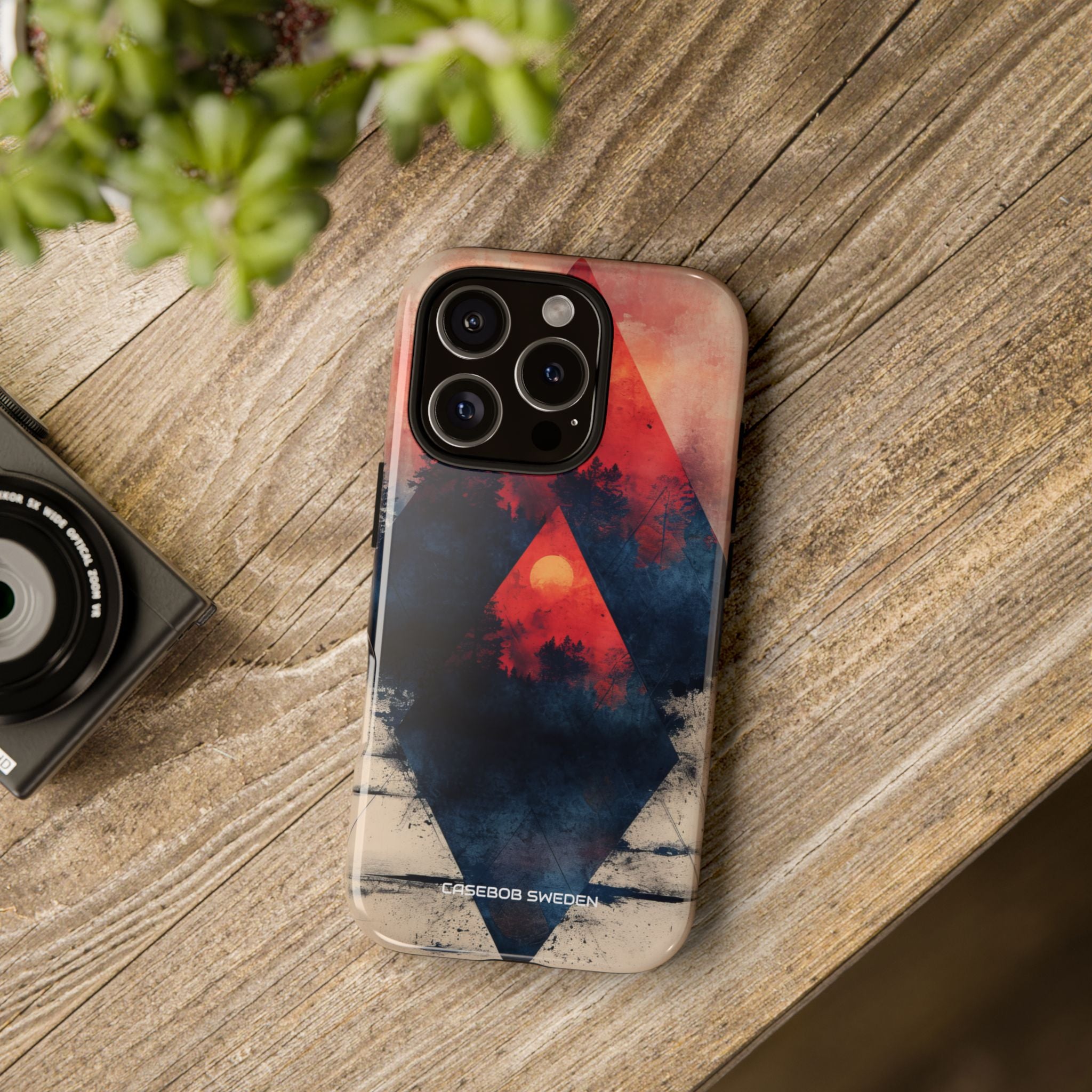 Red Sky Serenity - Tough iPhone 16 Phone Case