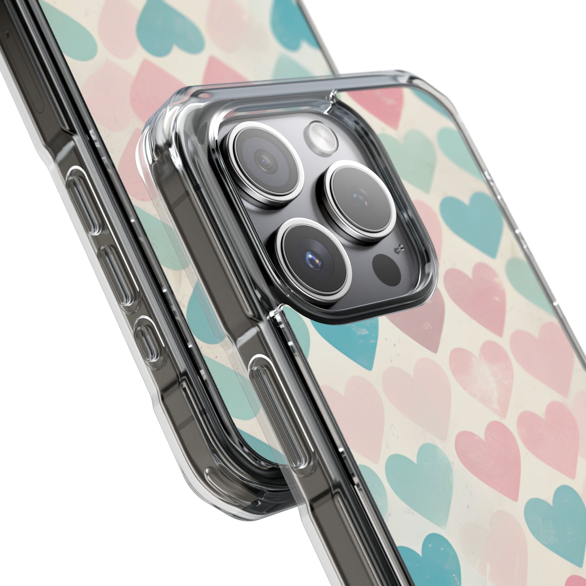Retro Hearts Symmetry iPhone Case - Impact