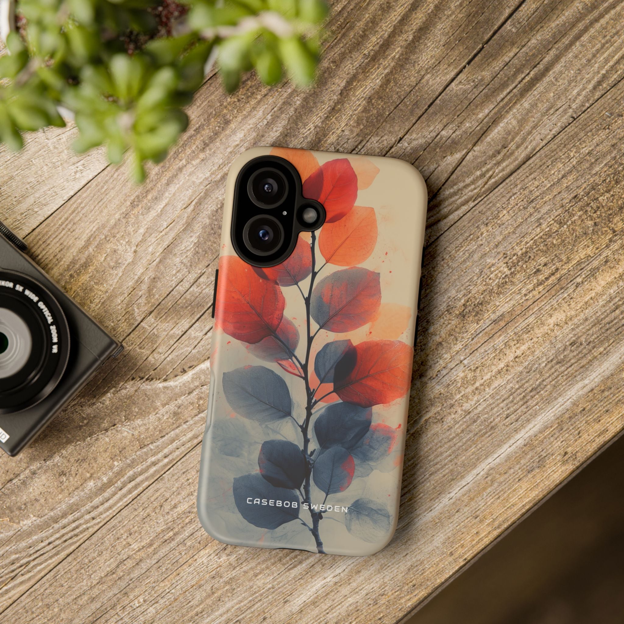 Ethereal Leaf Harmony iPhone 16 - Tough Phone Case