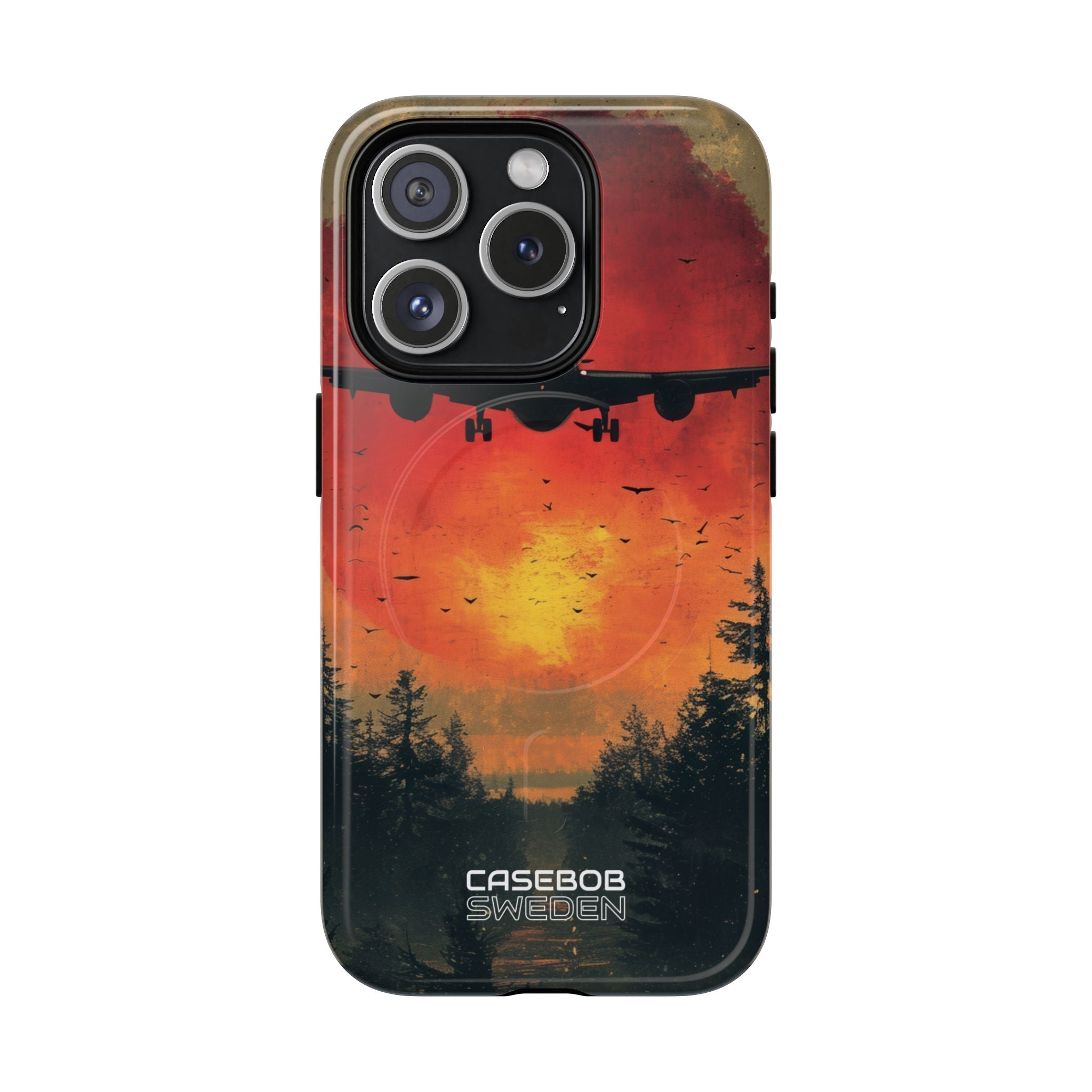 Crimson Sky Flight iPhone 15 - Tough+