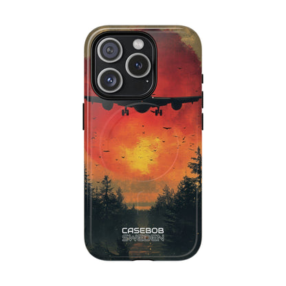 Crimson Sky Flight iPhone 15 - Tough+