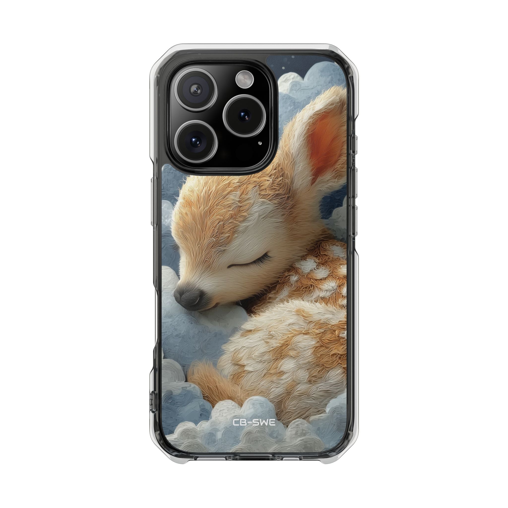 Dreaming Fawn Sleeps iPhone Case - Impact