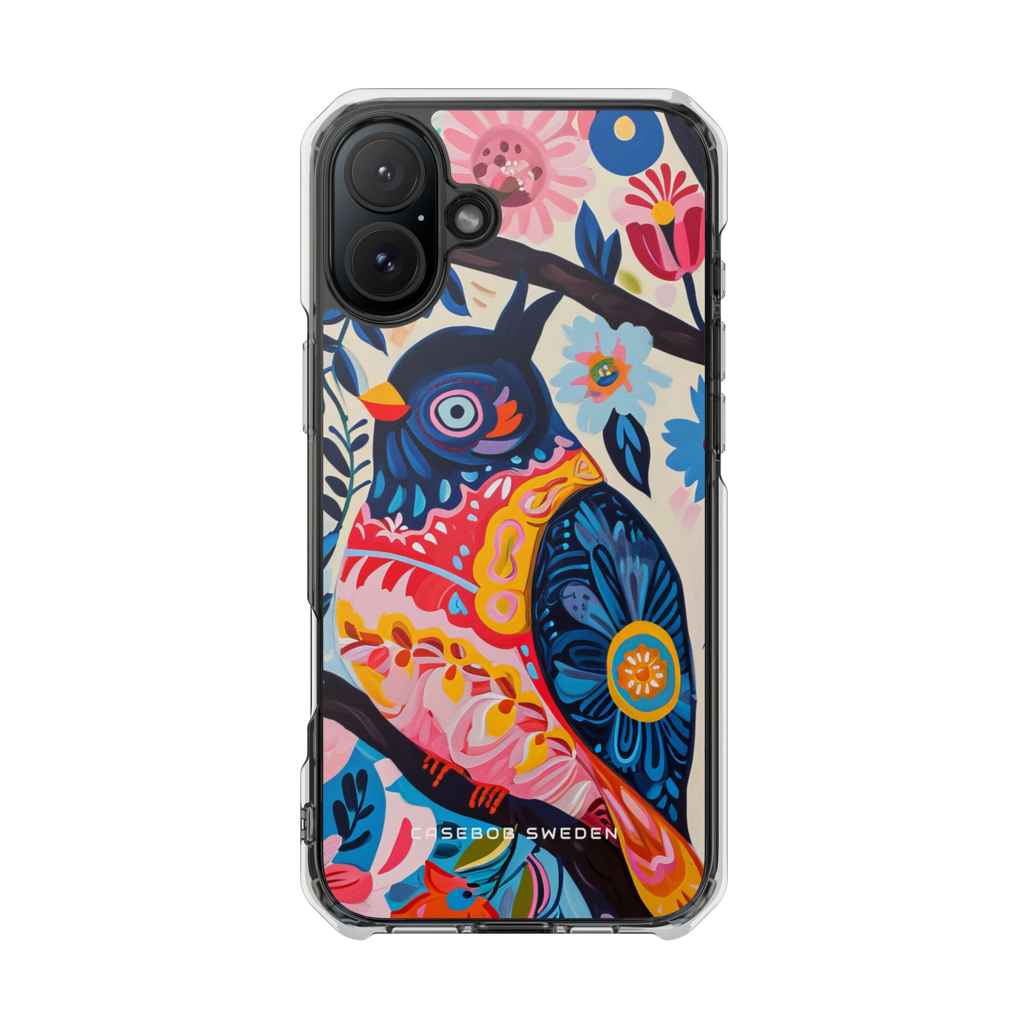 Whimsical Vintage Owl with Floral Charm iPhone 16 - Clear Impact Phone Case