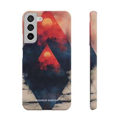 Red Sky Serenity - Slim Samsung S22 Phone Case