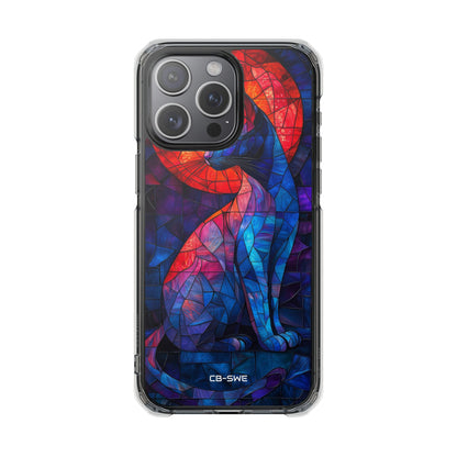 Cat Silhouettes Glow iPhone Case - Impact