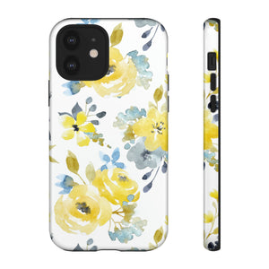 Yellow Floral - Protective Phone Case