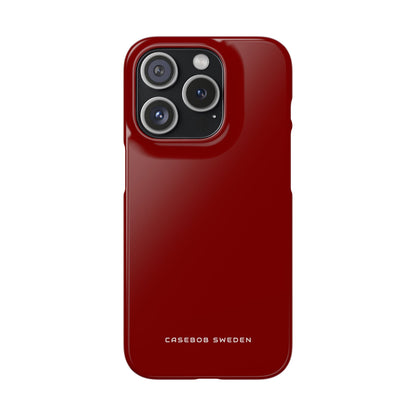 Maroon iPhone 15 - Slim Phone Case