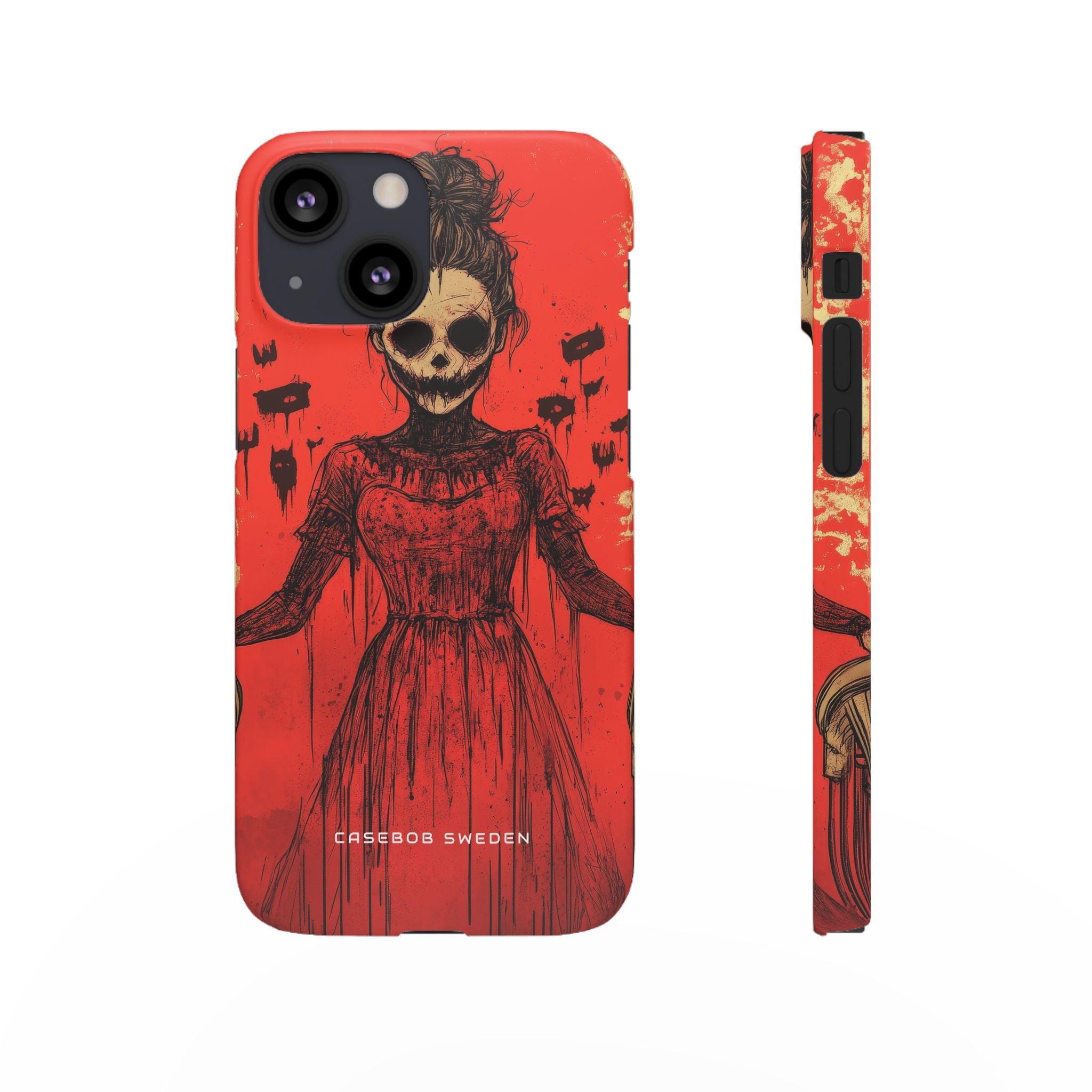 Haunting Scarlet Descent iPhone 13 - Slim Phone Case