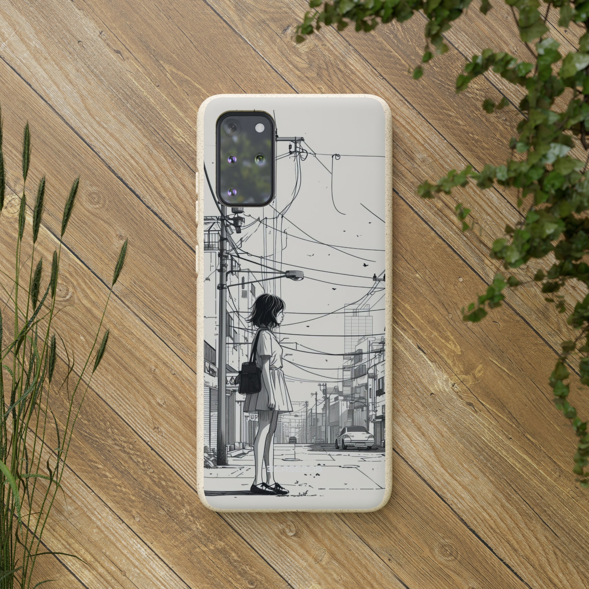 Urban Solitude Sketch | Biodegradable Phone Case