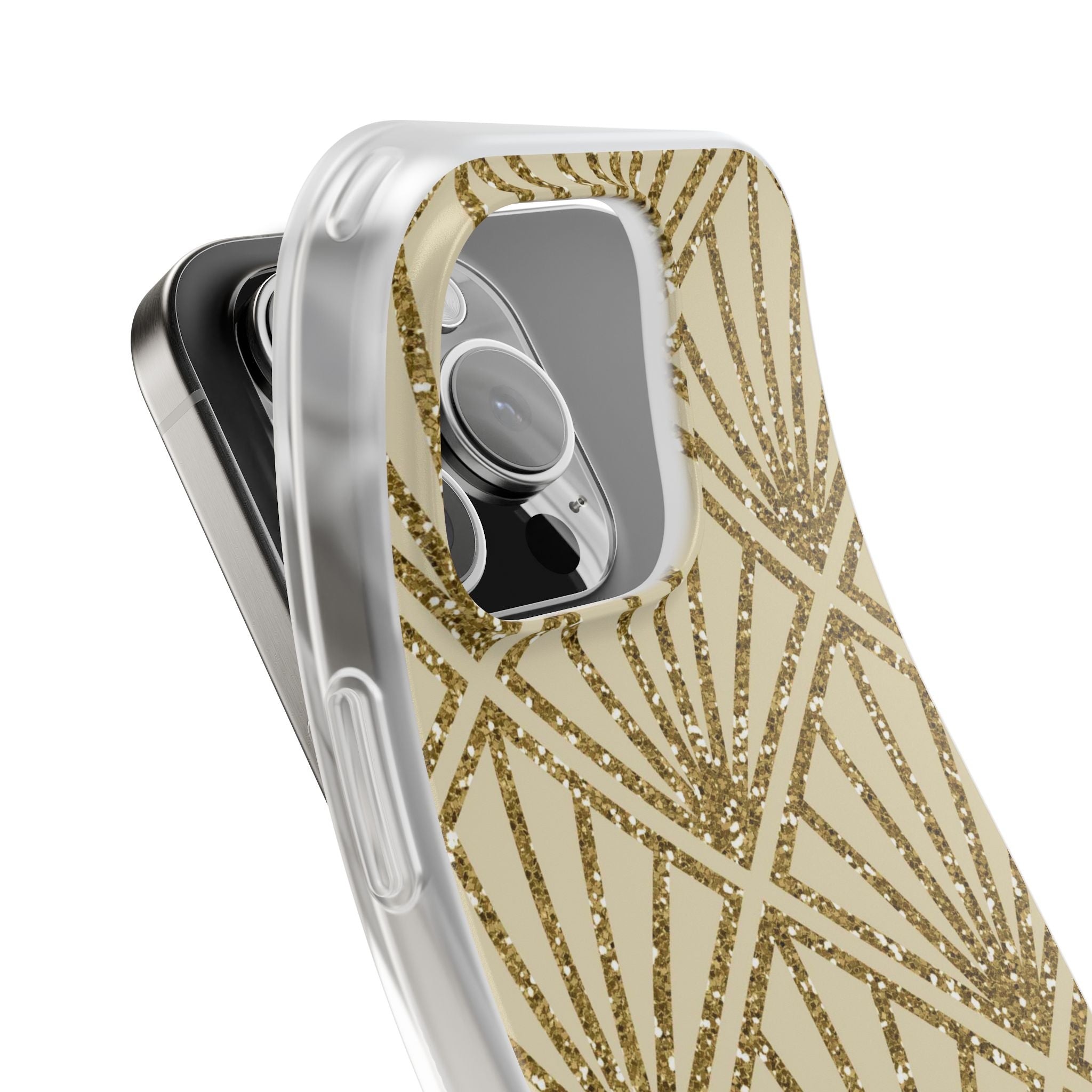 Gold Diamond Radiance iPhone 16 Pro Case - Soft