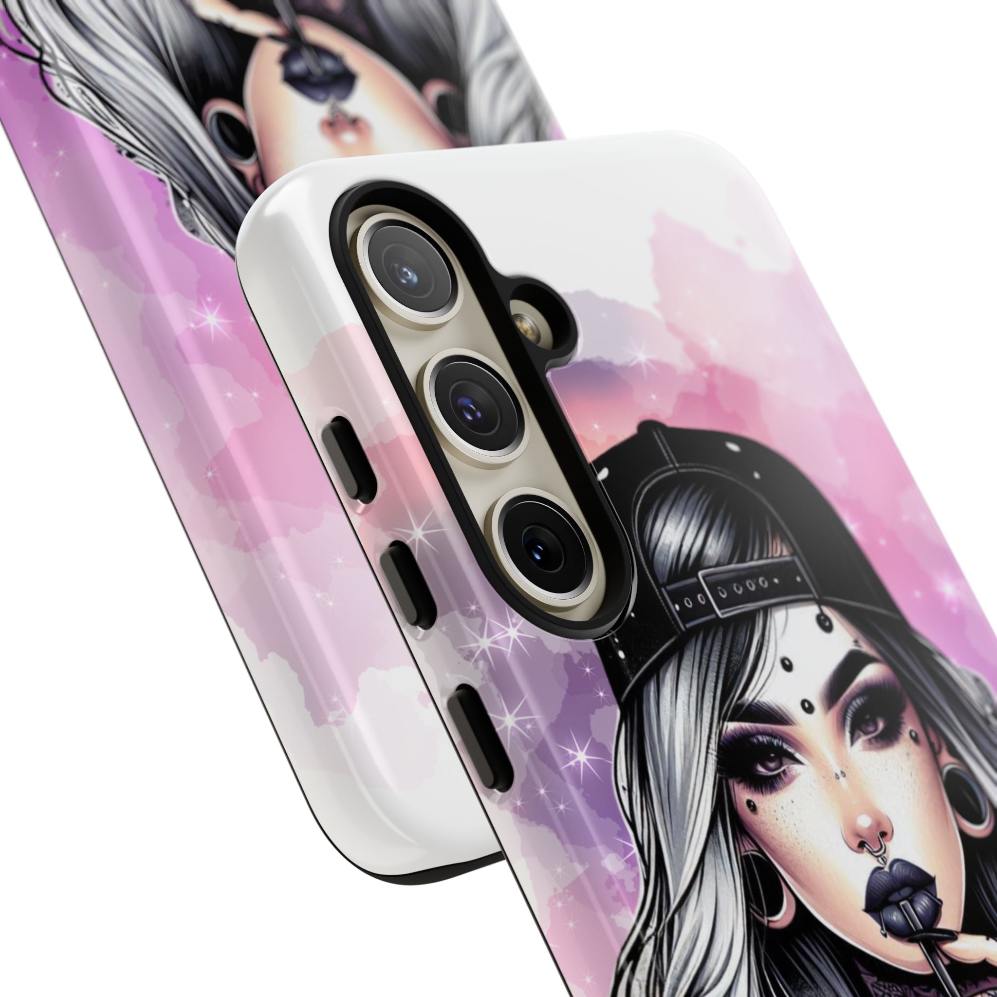 Silver Sip Nebula Samsung S24 Plus Case - Tough