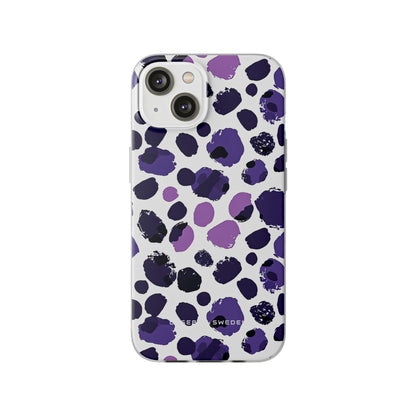 Purple Inkblots iPhone 14 - Flexi Phone Case