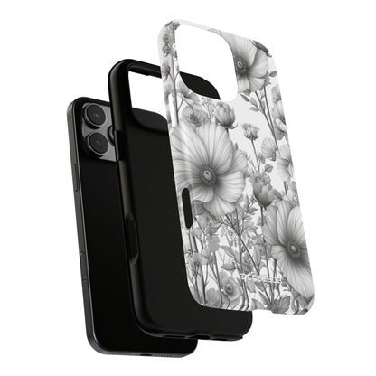 Grayscale Botanical Elegance - for iPhone 16