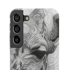 Monochrome Giraffe | Slim Phone Case for Samsung