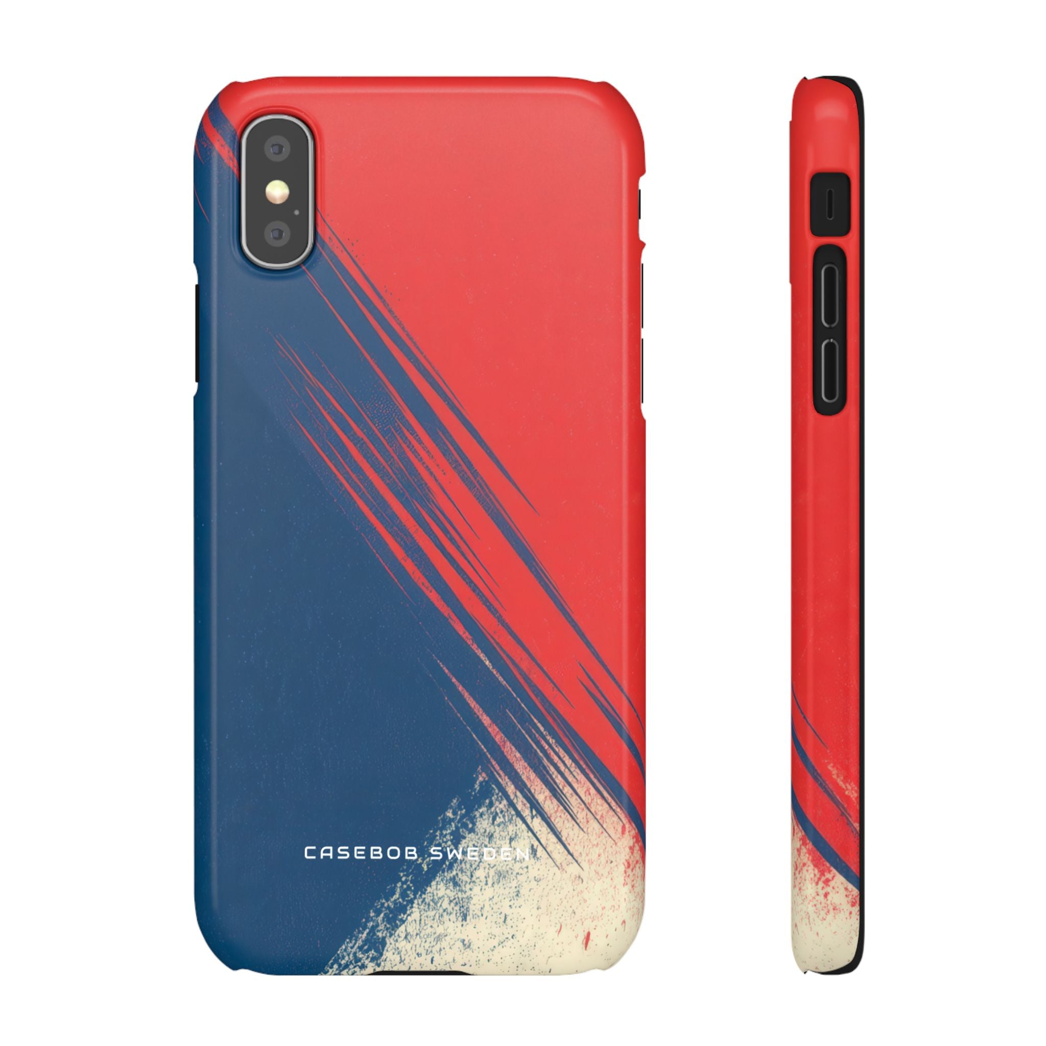 Vintage Brushstroke Harmony  iPhone X - Slim Phone Case