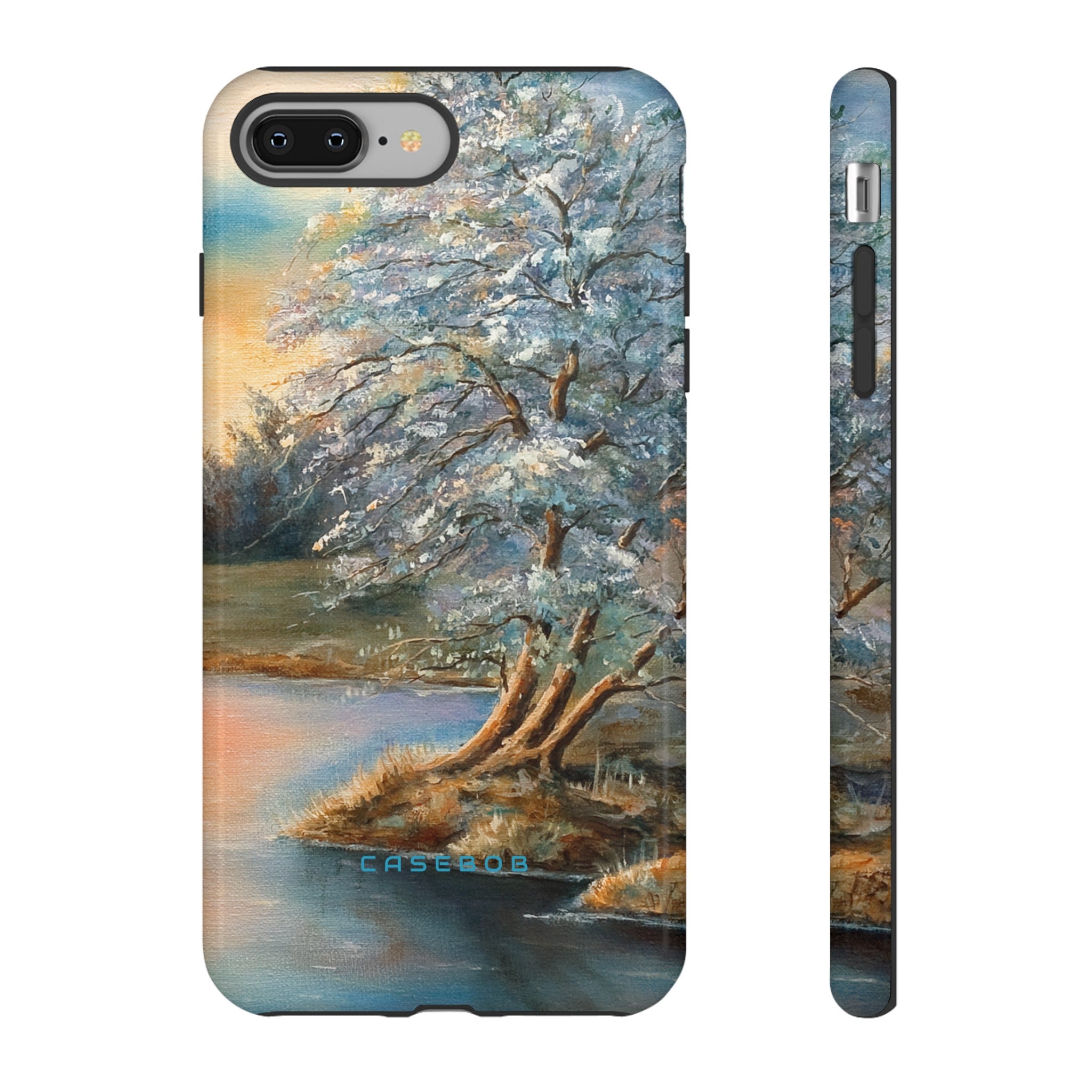 Winterday lake - Protective Phone Case