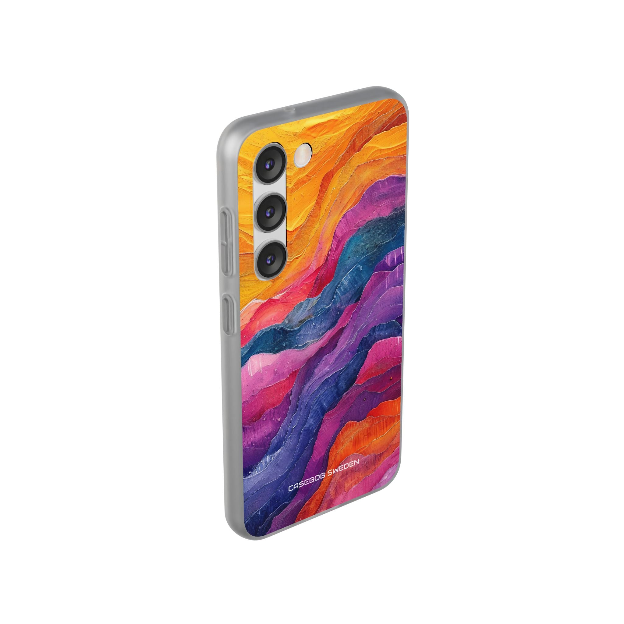 Vibrant Abstract Waves - Flexi Samsung S23 Phone Case