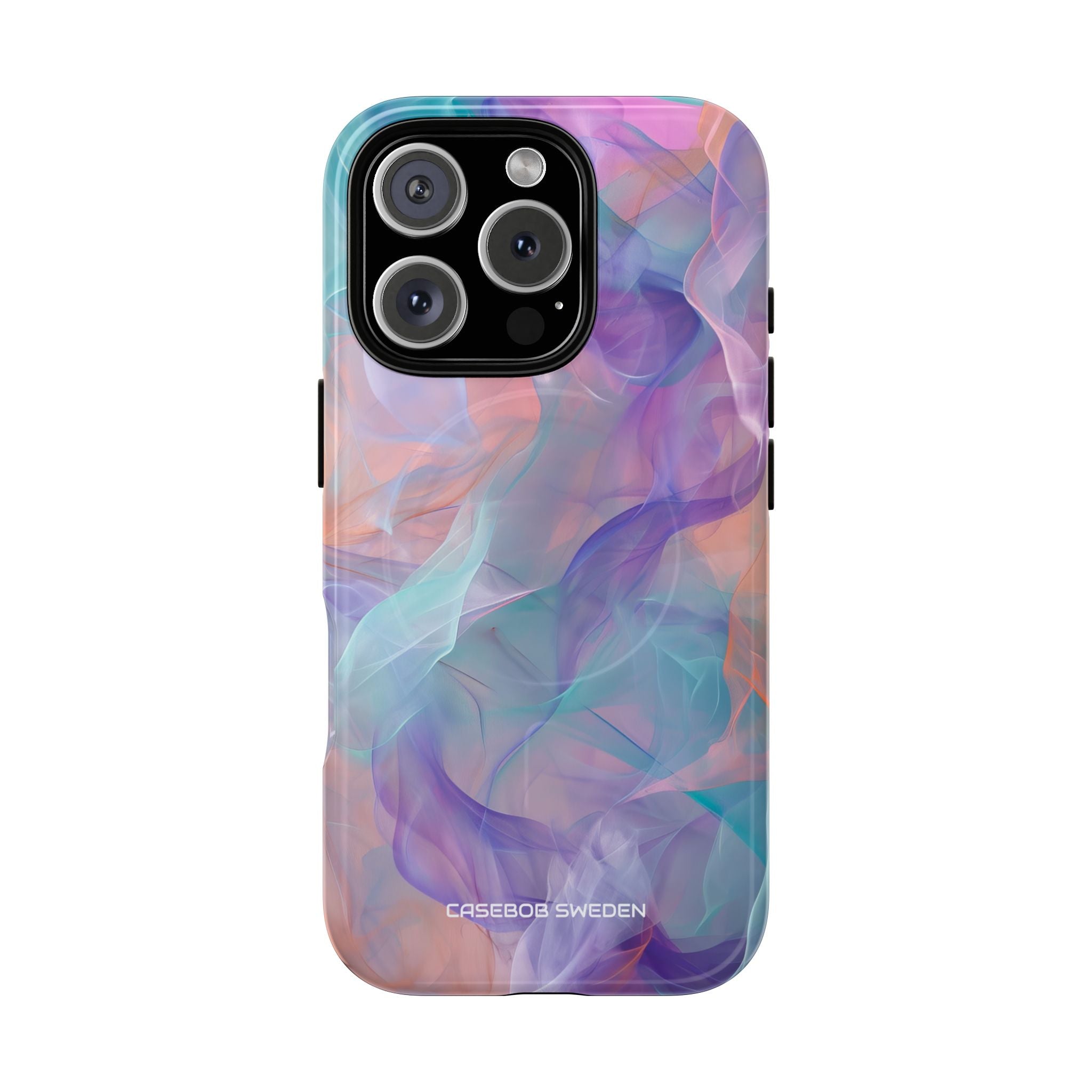 Dreamy Teal Flow - Tough + MagSafe® iPhone 16 Phone Case