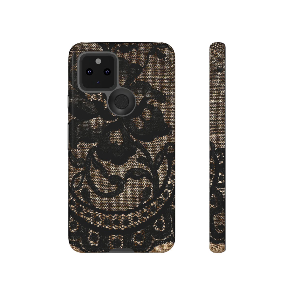 Broomrose Gothic Flower - Protective Phone Case