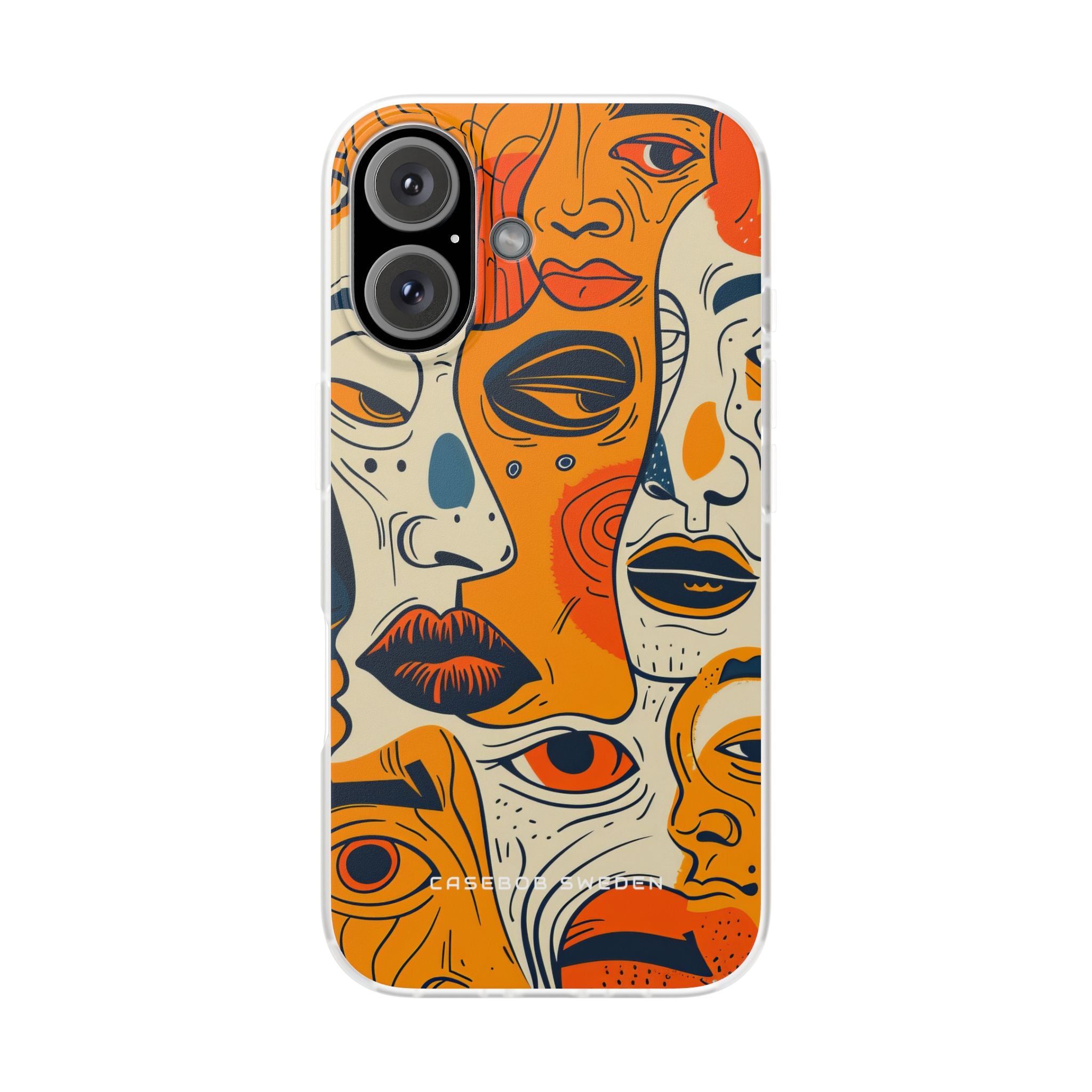 Gradient Face Mosaic iPhone 16 - Flexi Phone Case