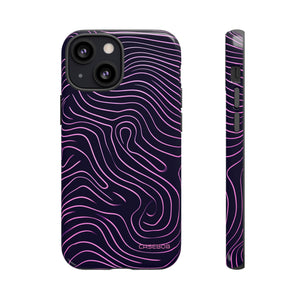 Purple Line Minimalism - Protective Phone Case