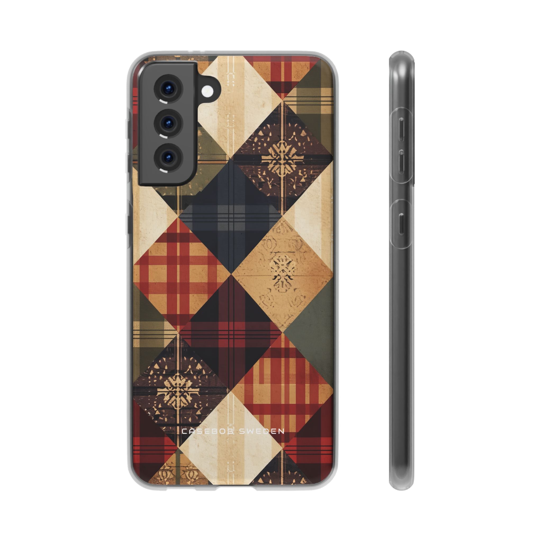 Rustic Geometric Patchwork Harmony Samsung S21 - Flexi Phone Case