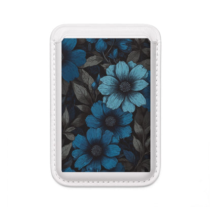 Blue Petal Bloom Wallet – MagSafe Ready