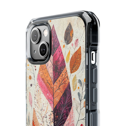 Vibrant Leaves Dance iPhone Case - Impact