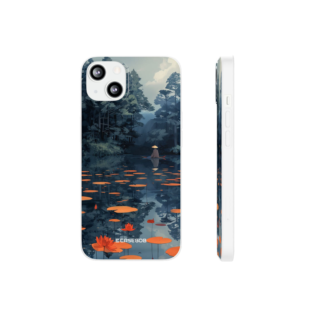 Tranquil Lotus Serenity | Flexible Phone Case for iPhone