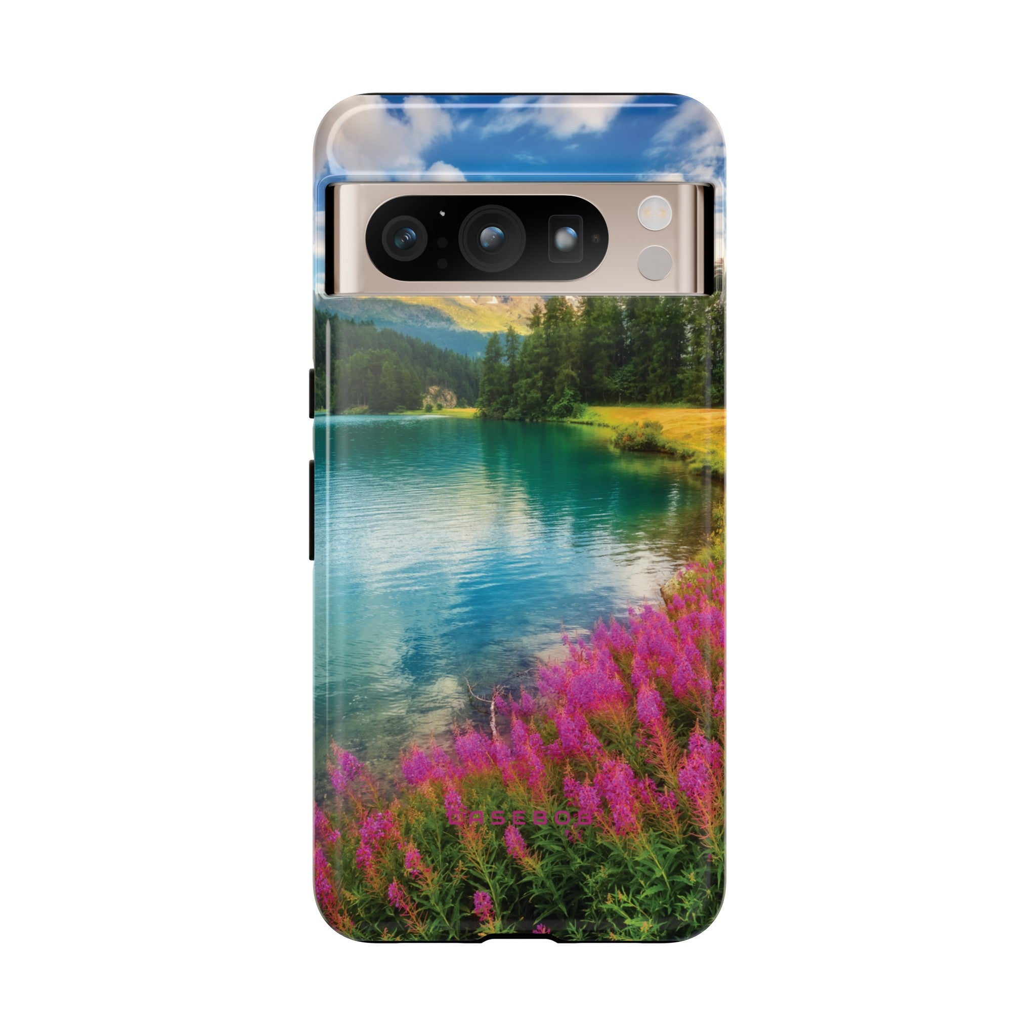 Azure Alpine Lake Phone Case - Protective Phone Case