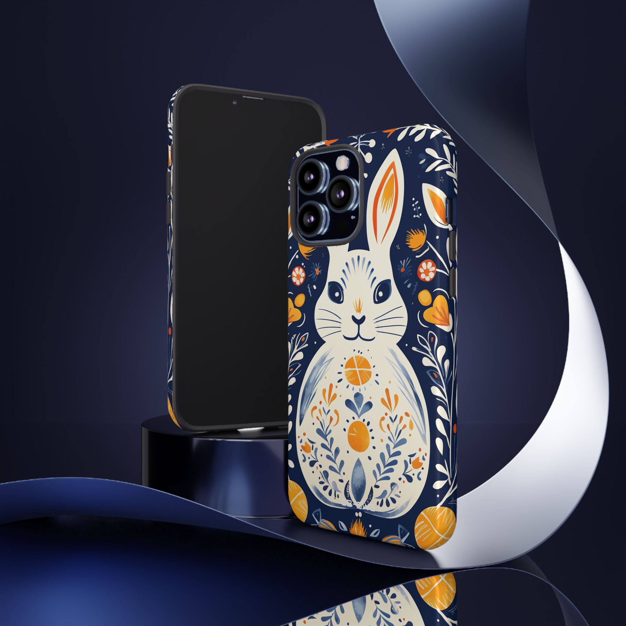 Floral Rabbit Joy - iPhone Case