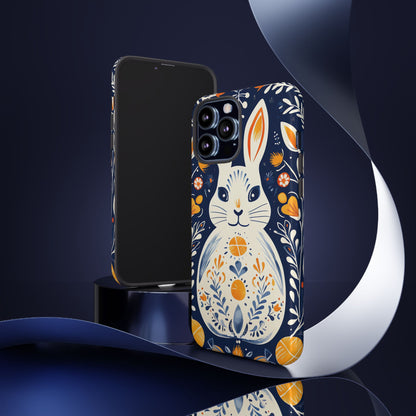 Floral Rabbit Joy - iPhone Case
