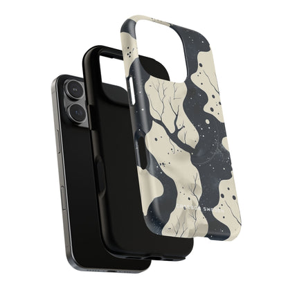 Organic Fluid Silhouettes with Cosmic Depth iPhone 16  Tough+ Phone Case