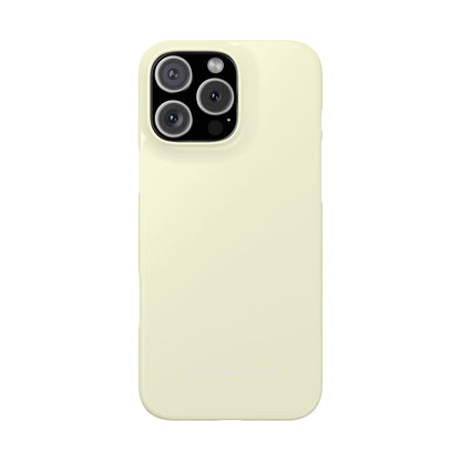 Pastel Yellow - Slim iPhone 16 Phone Case