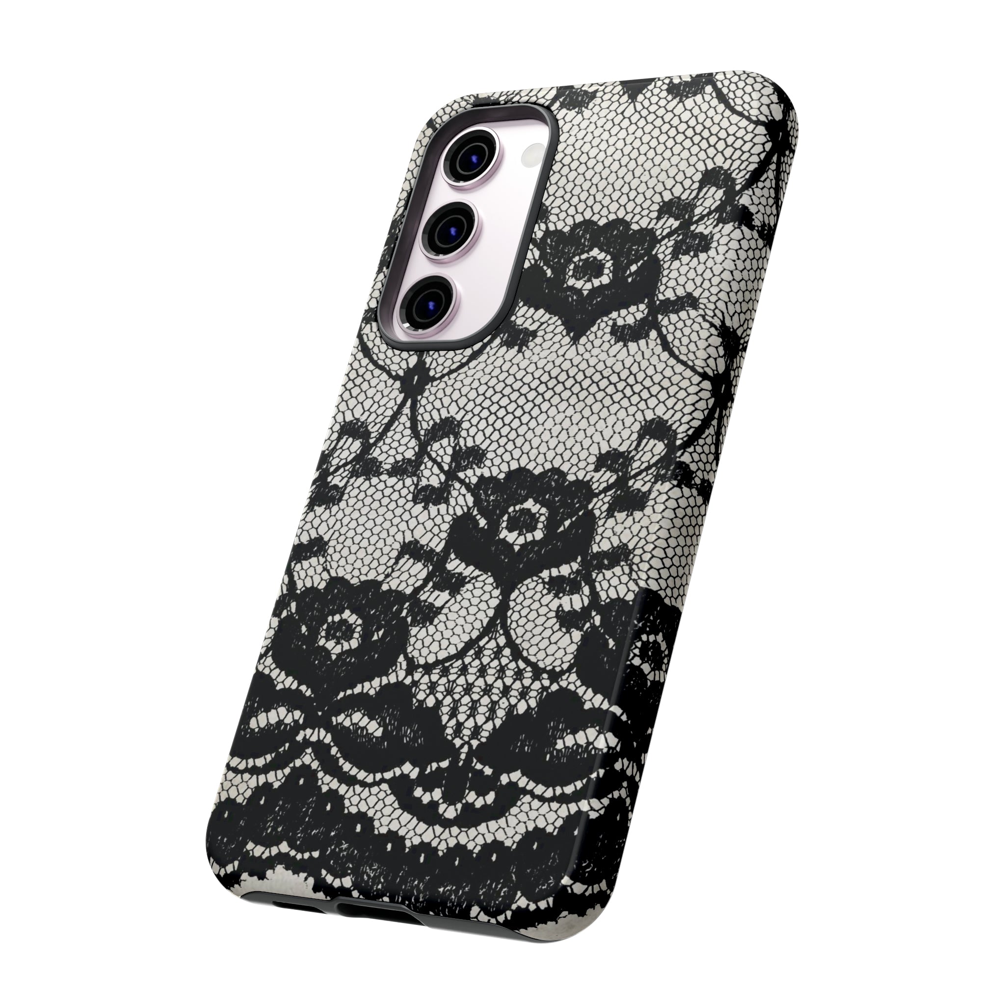 Lilrunge Gothic Flower - Protective Phone Case