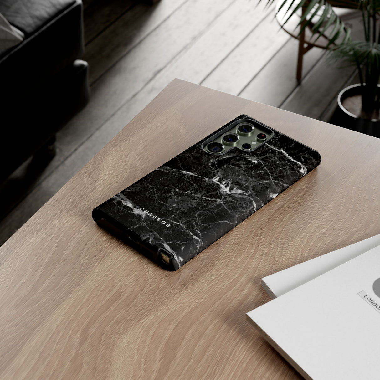 Black Marble - Protective Phone Case