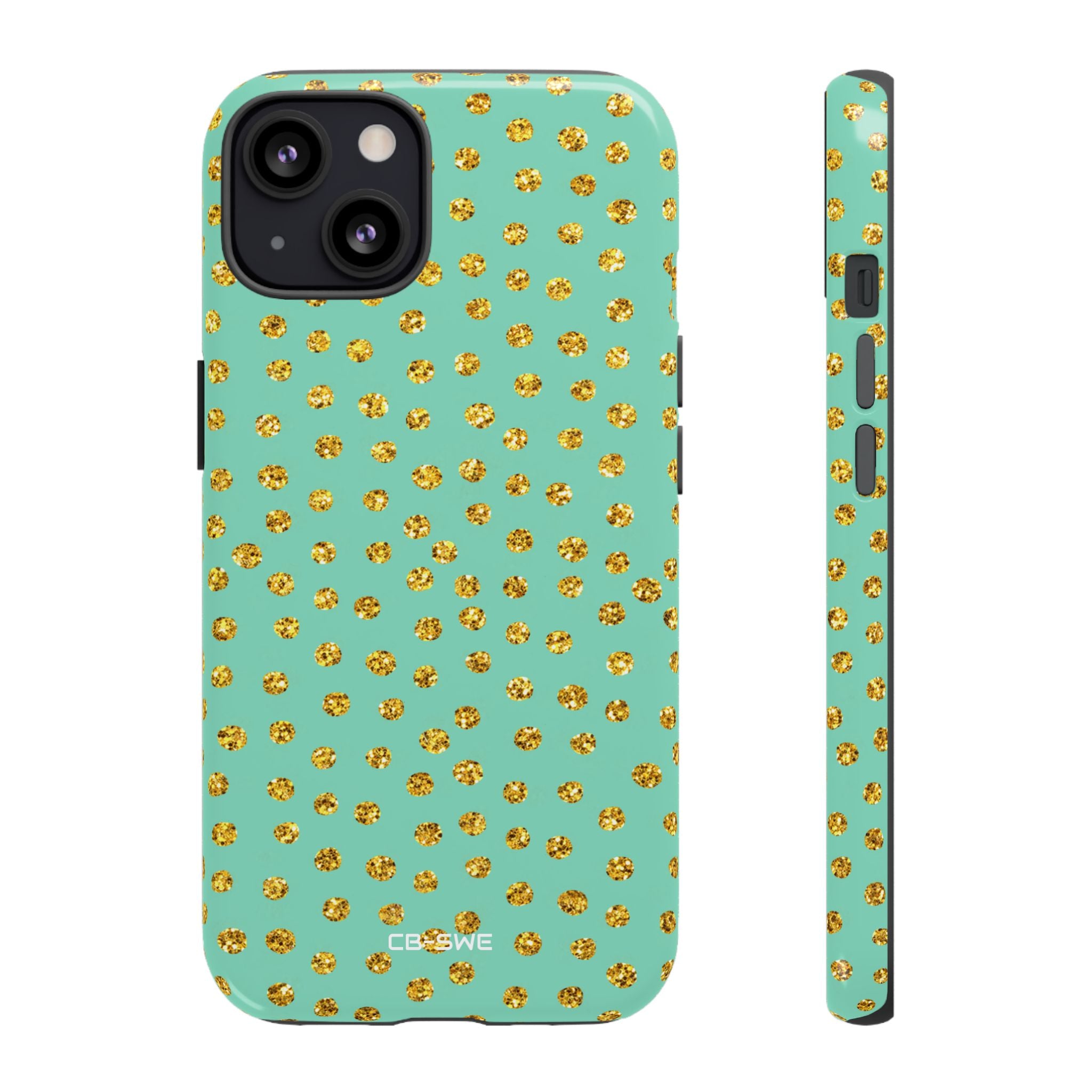 Golden Dots Dance - iPhone Case