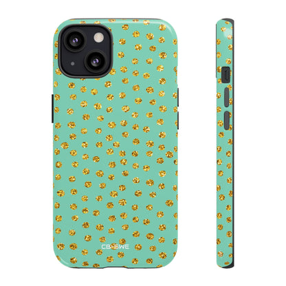Golden Dots Dance - iPhone Case