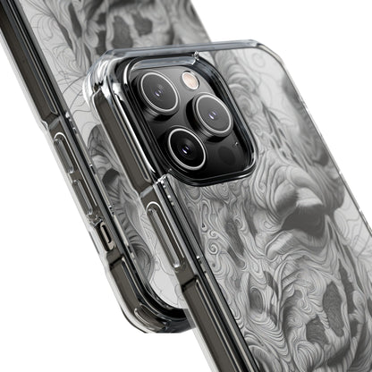 Swirling Giraffe Art iPhone 14 - Impact Clear+