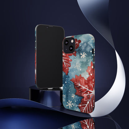 Winter Leaves Dance - iPhone Case