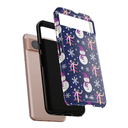 Snowmen Celebrate Joy - Google Pixel Case