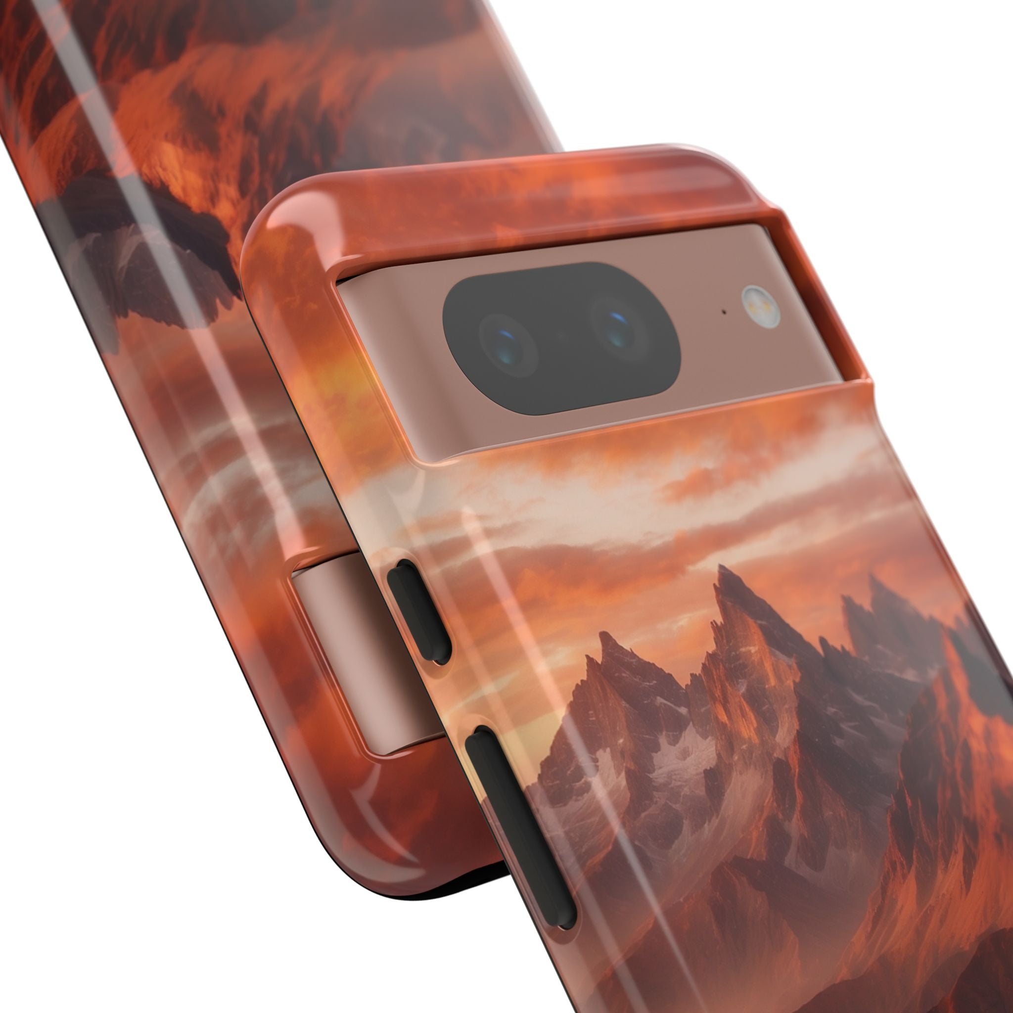 Mountain Peaks Glowing - Google Pixel Case